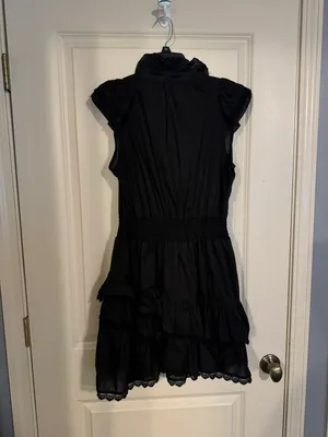 rochelle behrens the shirt by black ruffle dress thumbnail 6