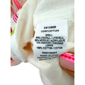 dRA Los Angeles Neon Striped‎ Chevron Tiered Mini Dress Boho Tassel Gauze Cotton thumbnail 4