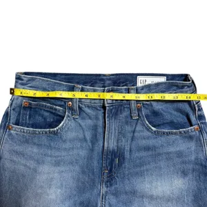 GAP Long Taper High Rise Medium Indigo Wash Women's Size‎ 27 4R thumbnail 4