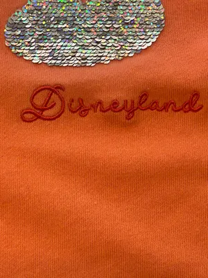 Disneyland Plus Size Orange Sequin Mickey Mouse Sweatshirt Top 3X Fall Halloween thumbnail 5
