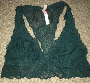 Victoria’s Secret PINK green lace Bralette thumbnail 1