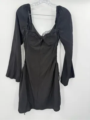Princess Polly Women's Black Hazel Cut Out Mini Dress Size 8‎ thumbnail 2