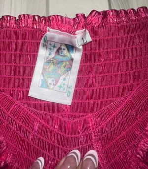 Queen of Sparkles hot pink shorts thumbnail 3