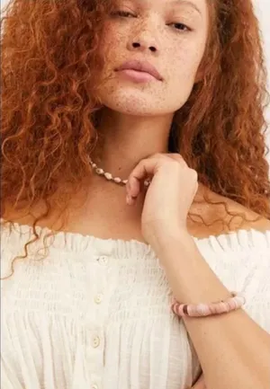 Free People Boho Fabric Wrapped Stackable Bracelet thumbnail 1