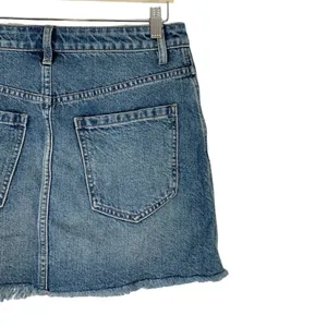 Free People We The Free High Waist Jean Skirt Size 27 thumbnail 9