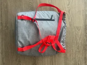 American Red Cross Gray Insulated Drink Cooler Backpack Red Straps NWT O+ Logo thumbnail 5