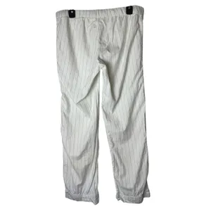 J Crew‎ Pajama Pants Women Small White Striped Cotton Lounge Sleepwear Preppy thumbnail 2