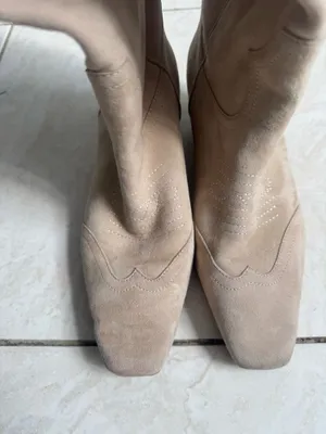 Steve Madden DOLLIE tan suede knee high boot thumbnail 3