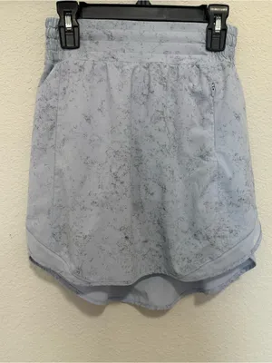 Lululemon Hotty Hot High-Rise Skirt *Long Gravel Dust Pastel Blue Multi Size 2 thumbnail 4