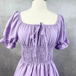 Shein‎ Milkmaid Womens Dress Small Cottage Coquette Babydoll Fairycore Girly thumbnail 2