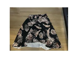 NEW Midi Flowy High Waist High Low Midi Skirt XL thumbnail 3