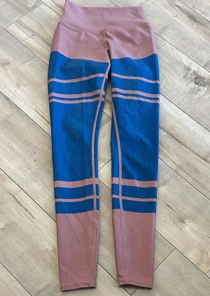 Alo Yoga Women's High Waist Tech Lift Airbrush Legging Rosewater Marathon Sz XS thumbnail 1