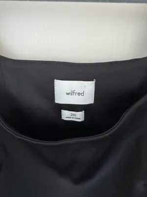 Aritzia Wilfred Shine Satin Bustier in Black thumbnail 5