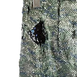 Free People FP One Sequin Mini Skirt Camo/Black Reversible Sequins size 0 thumbnail 7