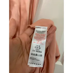 Topshop Cowl Back Satin Blush Slipdress size 4‎ NWT thumbnail 6