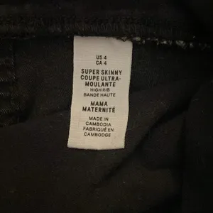 H & M Dark Gray Super Skinny Ultra High Rib Maternity Skinny Jeans Size 4 thumbnail 7