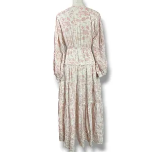 Free People Ethereal Dainty Cottage Pappiet Midi Dress Maxi Top Light Pink Large thumbnail 7