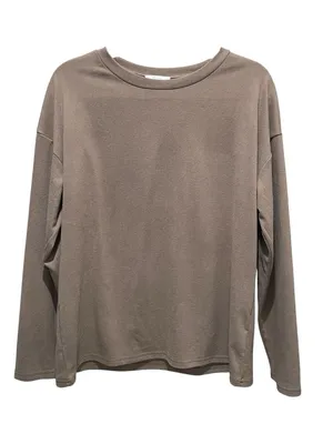 Salty Wave Oversized Long Sleeve Soft Lounge Top Brown Women’s Size Medium thumbnail 1