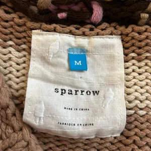 Anthropologie Sparrow Hopi Basket Button Front Cardigan Sweater Size Medium‎ thumbnail 5
