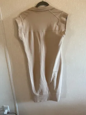 Brigitte Brianna SexyModest Beige Quarter Zip Pocket Dress Size Small thumbnail 4