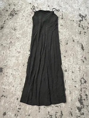 Zara Green Toile Print Midi Slip Dress Size Medium thumbnail 4