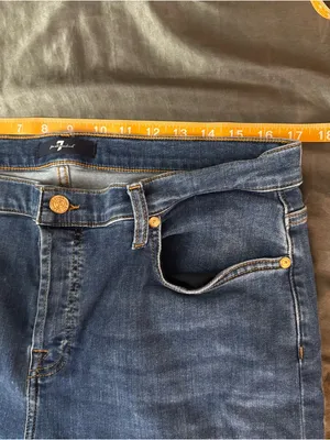 7 for all mankind Women's High-Rise Crop Skinny Jeans Dark wash plus size 32 thumbnail 11