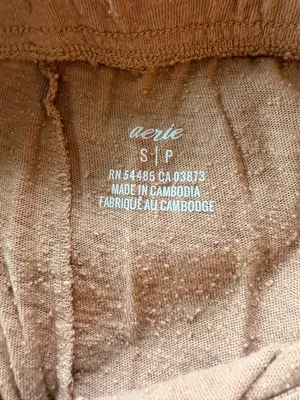 Aerie Tan Jogger Sweatpants Small Cozy Lounge Pants Drawstring Casual thumbnail 2