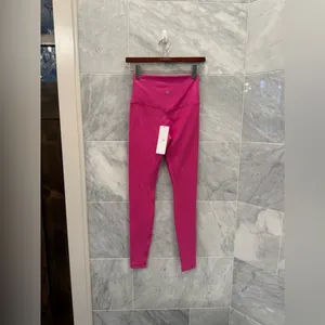 CRZ YOGA Thermal Fleece Lined Leggings 28'' NWTs XS Hibiscus Purple thumbnail 10