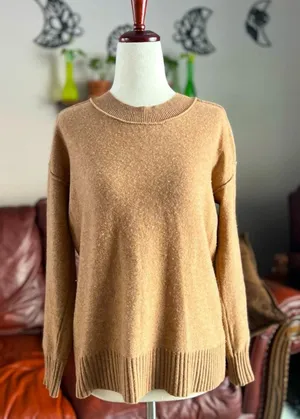 Anthropologie Pilcro Camel Knit Sweater – Women's Size XS thumbnail 1