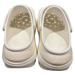 CROCS White Platform Shoes Lightweight Perforated Design thumbnail 4