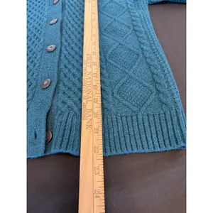 Peacock Cardigan CAbi 4657 Vibrant Dark Teal Timeless Classic Luxe Size‎ Small thumbnail 4