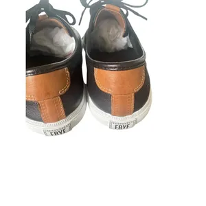 Frye Gia Low Lace Leather Sneakers Black Size 8M Casual thumbnail 7