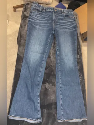 American Eagle Next Level High-Waisted Skinny Kick Jean Size 18 Long thumbnail 7