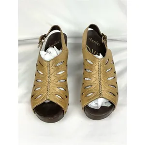Dansko Rowena Sandals Cutout Leather Platform Clog Boho Sz EU 40 thumbnail 2