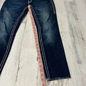 Rock Revival Sharon Skinny Raw Hem Jeans Size 25 thumbnail 13