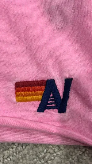 Aviator nation hot pink cropped T-shirt very soft from California thumbnail 3