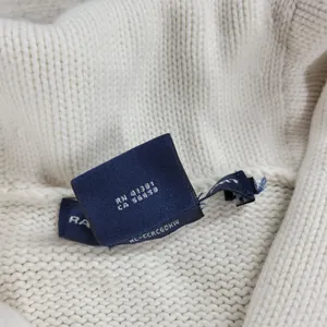 Ralph Lauren Sport Shawl Collar Sweater Womens Small White Preppy Blue Pony thumbnail 6