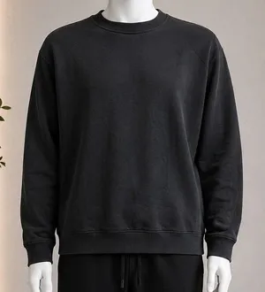 SKIMS Unisex Sweatshirt Black Cotton Blend Crewneck Pullover Medium thumbnail 1