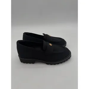 Vivaia Francesca Platform Chunky Heel Penny Minimalist Preppy Black Loafer 5.5-6 thumbnail 3