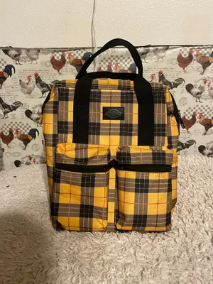 Dickies Yellow Plaid Backpack thumbnail 2