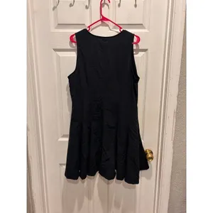 Universal Thread Black Sleeveless Button Front Mini Fit & Flare Dress XL Pockets thumbnail 5