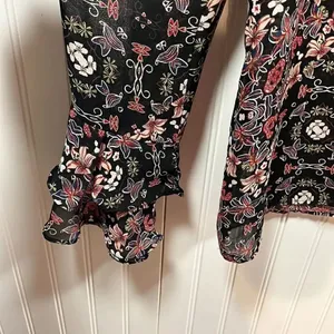 BCBGeneration sheer floral boho blouse thumbnail 5