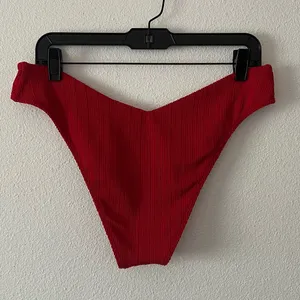 {Abercrombie & Fitch} Brand New Ribbed Red Bikini Bottoms thumbnail 7