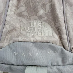 The North Face Wasatch Laptop Backpack Floral Print Beige Grey Daypack Hiking thumbnail 3