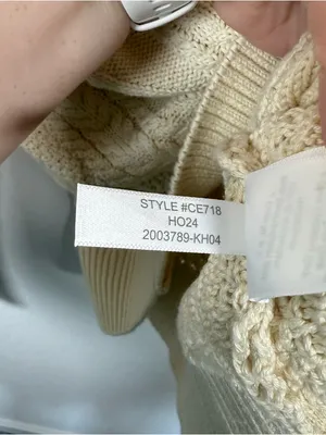 J. Crew Women’s Cotton Cable Knit Crewneck Sweater Ivory Size S thumbnail 8