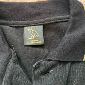 Authentic OVO (October's Very Own) Black and Gold Owl Polo Shirt thumbnail 2