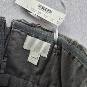 J. Crew NWT 47S Nadia Strapless Silk Chiffon‎ Dress Graphite Grey Notched Size 0 thumbnail 3