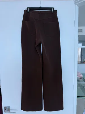 Princess Polly Brown High Waisted Trousers in Size 6 thumbnail 2