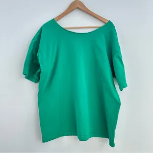 Vans Green Destroyed off the shoulder Tee thumbnail 5