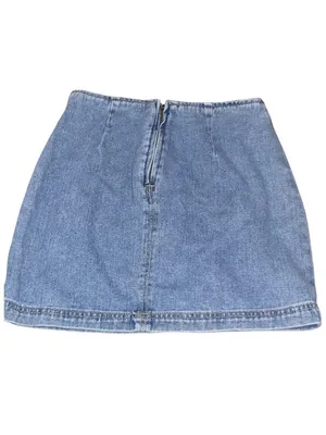 PacSun Denim Jean Zip Summer Short Skirt - Size 26 mini summer vacation preppy thumbnail 2